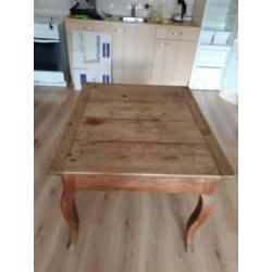 antieke uitschuifbare houten tafel