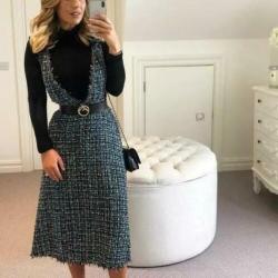 Zara boucle tweed jurk S