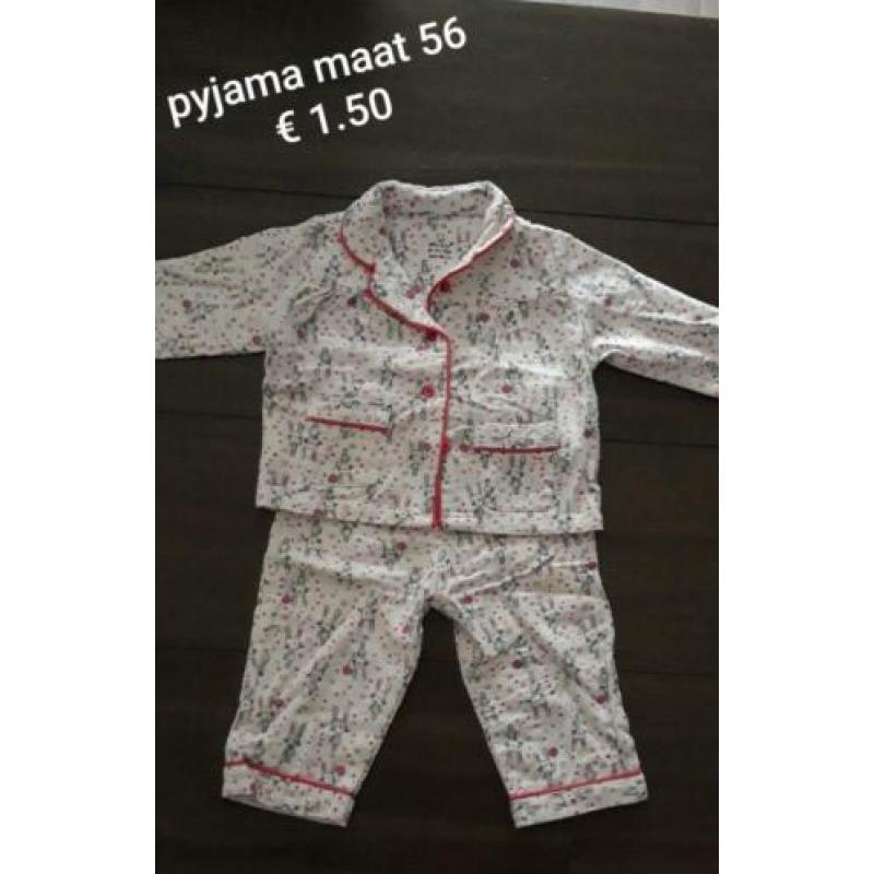 Babykleding meisje maat 56