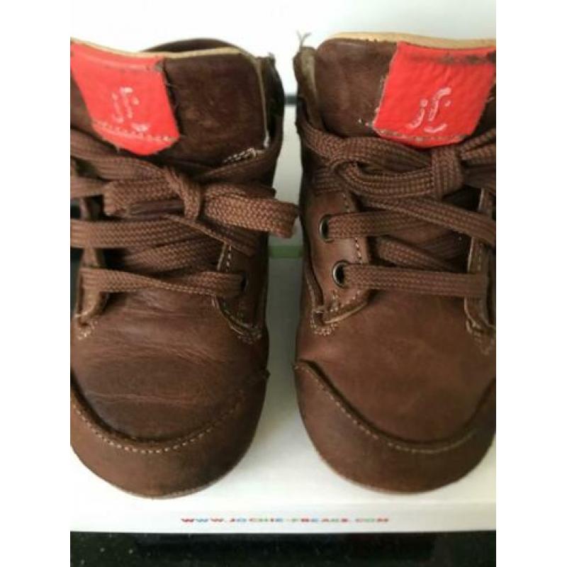 Schoenen maat 23 Bruin Leer Cognac Jochie en Freaks Shoesme