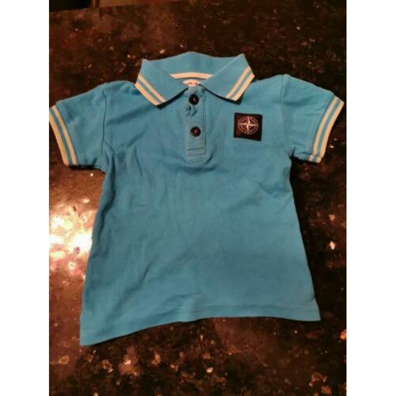 Baby polo maat 86 smurf blauw