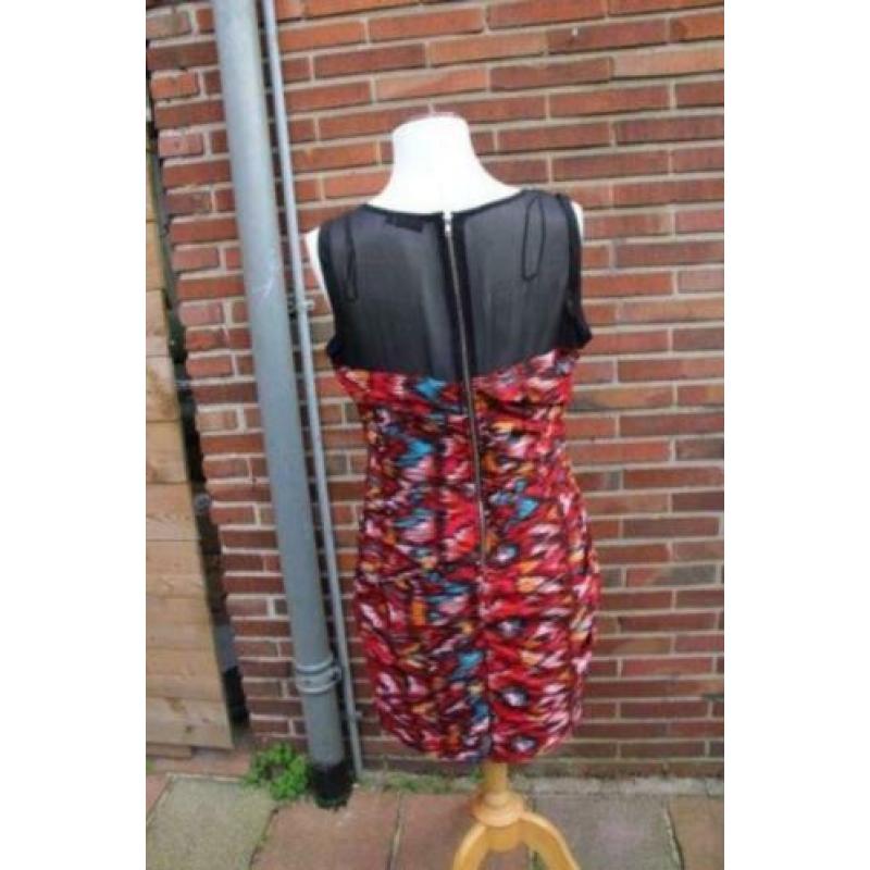 Jurk rood/ zwart Soho mt XL