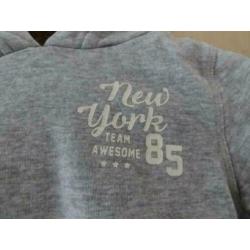 Palomino grijze hoody New York 85 maat 116