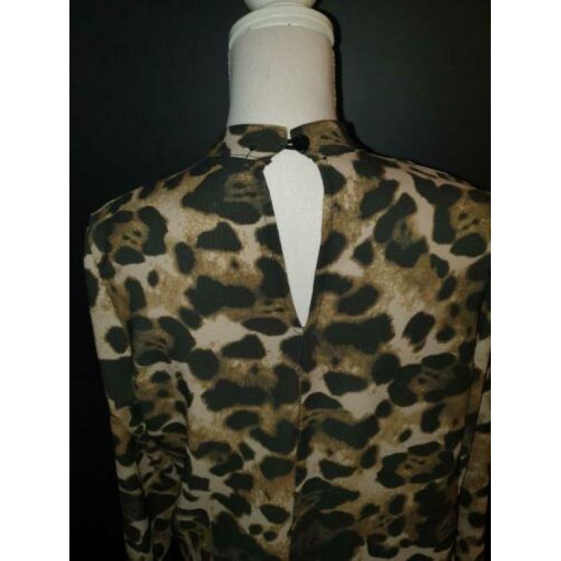 Leopard blouse maat M