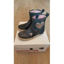 Shoesme blauw leren laarsjes maat 25