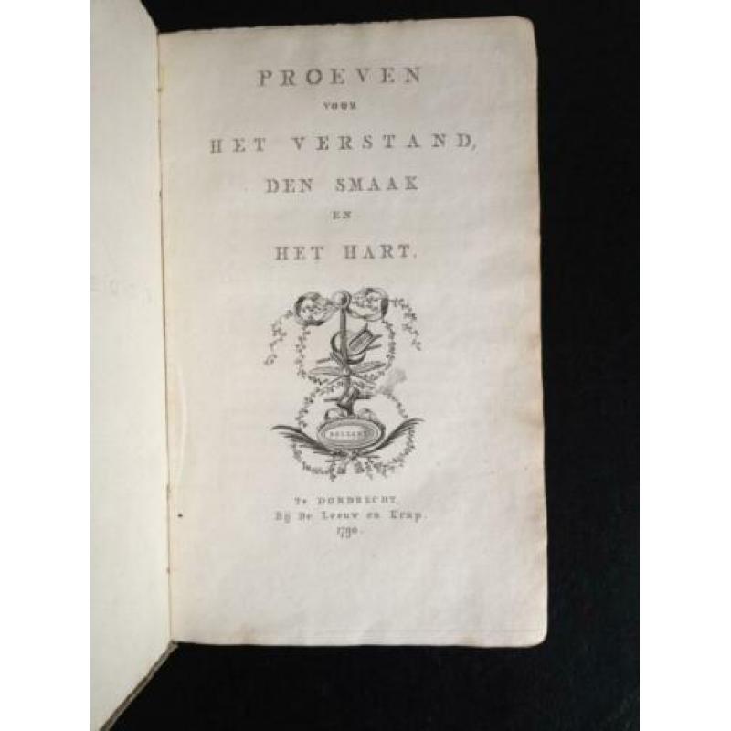 Jacobus Bellamy - Proeven voor het verstand - 1790