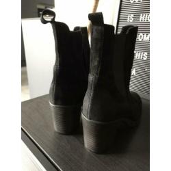 Zgan Sacha chelsea boots zwart nubuck maat 39