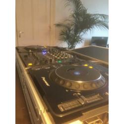 Pioneer DJ set DJM 800 + 2x CDJ1000 MK3 in flightcase