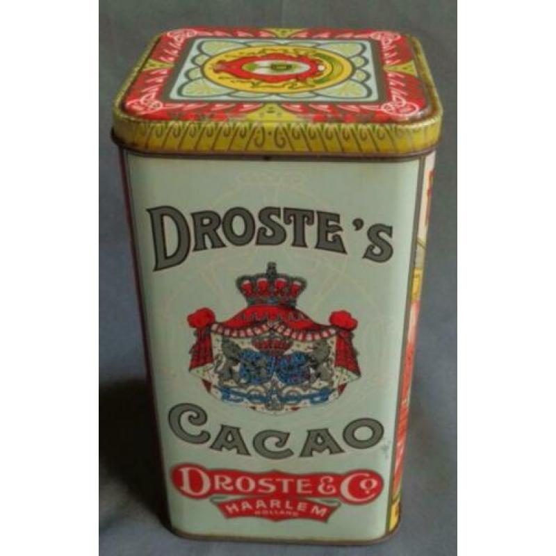 DROSTE CACAO HAARLEM pastilles chocolade blik H15,5xL9xB9cm