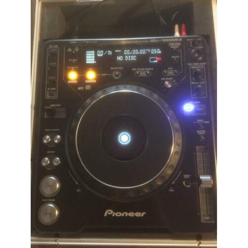 Pioneer DJ set DJM 800 + 2x CDJ1000 MK3 in flightcase