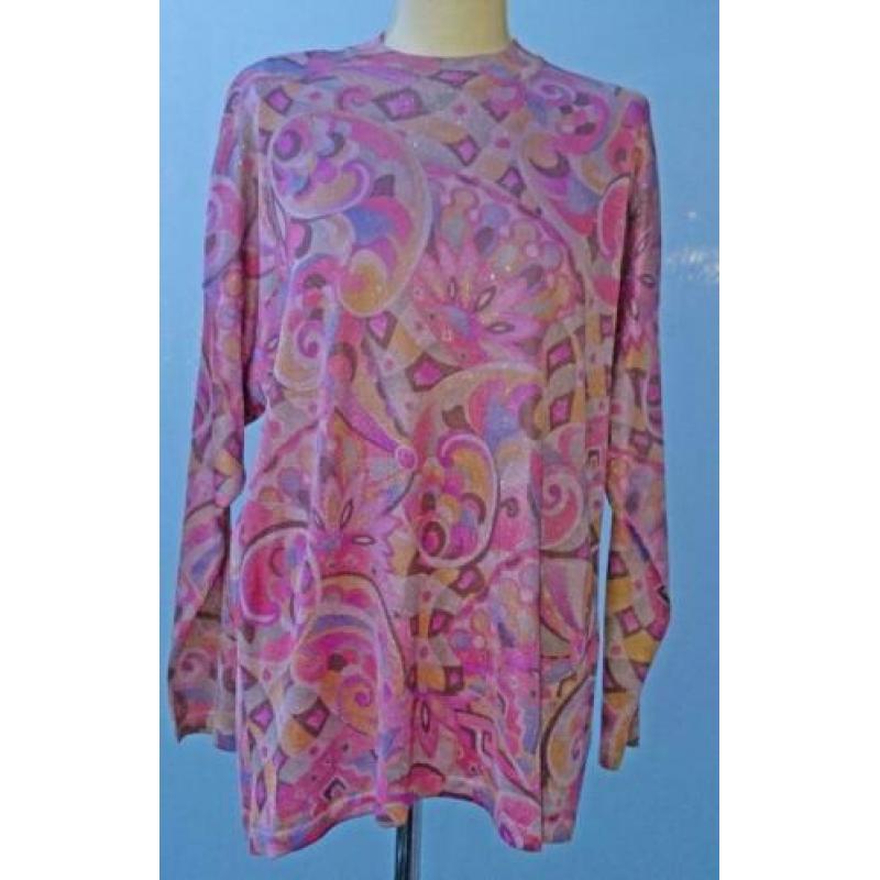 Oversized Psychedelische Vintage Sweater Benetton. Maat S/M