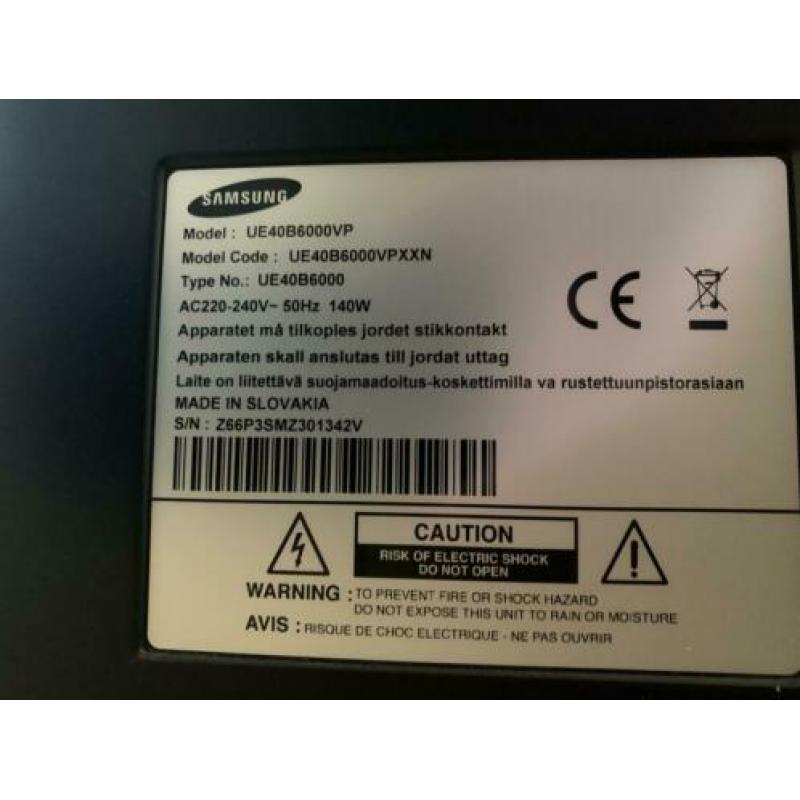 Mooie Samsung 40” LCD tv inc CI+ module