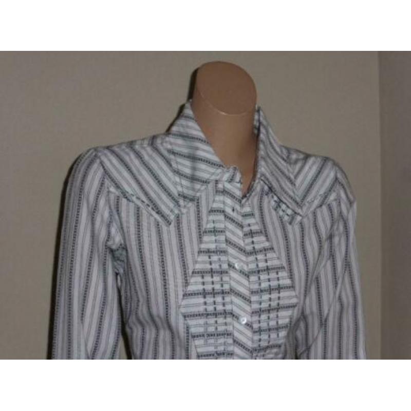 Object nieuw zwart wit blouse mt. S