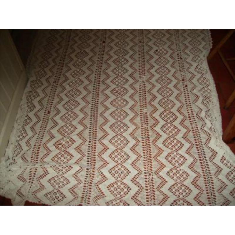 Sprei, handgehaakt, jaren 70, vintage