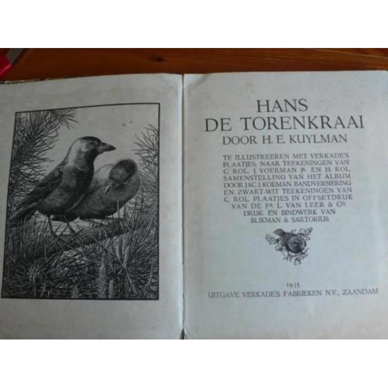 KOOPJE Oud boek van Hans de Torenkraai 1935 (plaatjes compl)