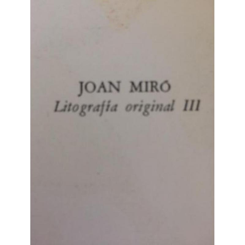 Miro 4 originele lithografieen 1972