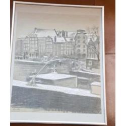 Tek. Amstel richting nieuwe prinsengracht D. HEIJNEN 1952