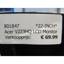 Acer V223HQ LCD Monitor 801847