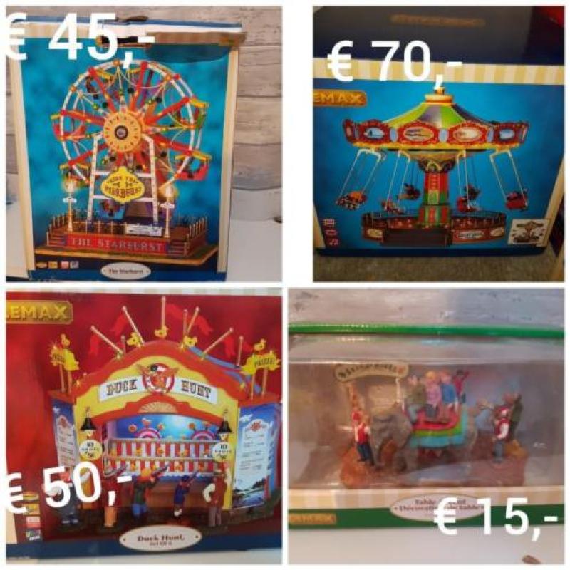 Lemax carnival kermis kerst kerstdorp