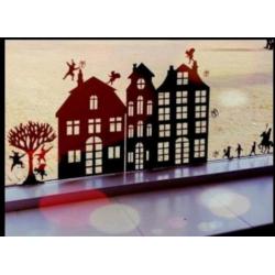 Statische herbruikbare raamfolie stickers Sint Kerst O&N