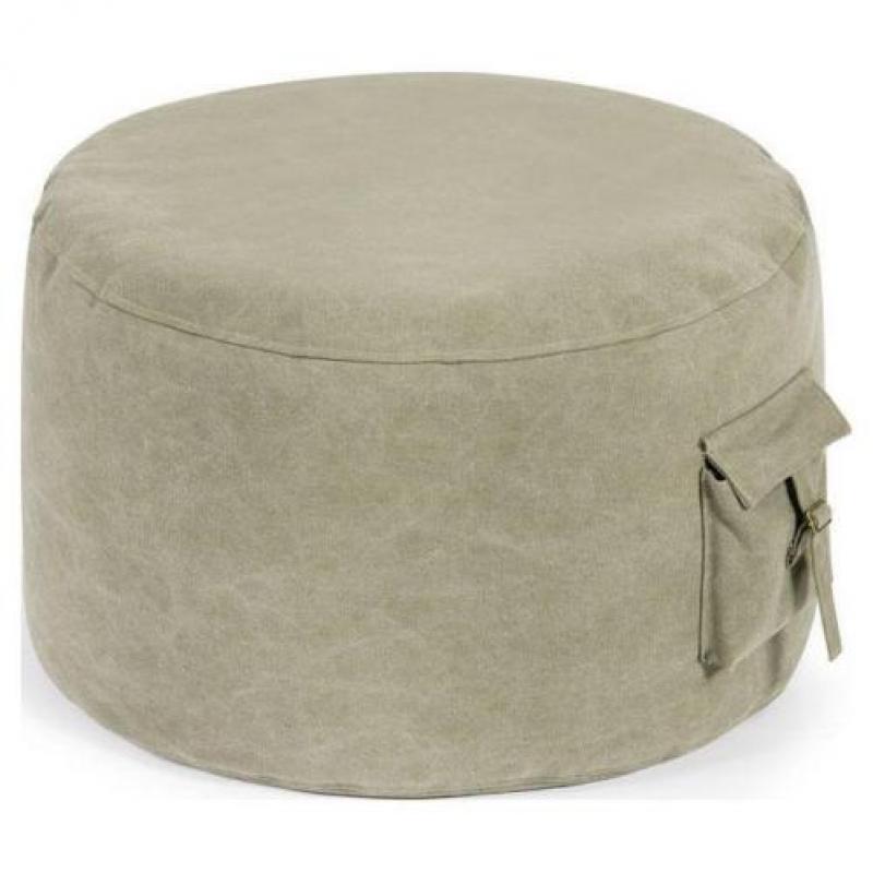 Pushbag Roll Pocket Stonewashed Canvas - Kaki