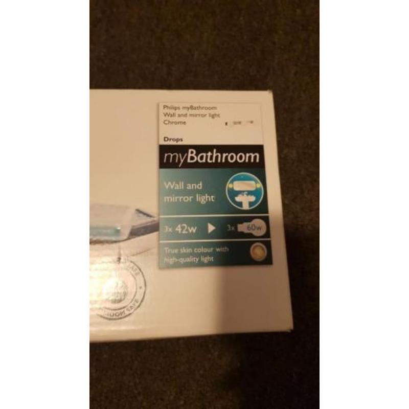 Philips badkamer muur lamp - myBathroom Chroom licht