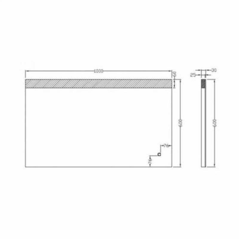 Spiegel Single Dimbare Led 60X100 Cm