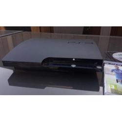 PS3 120gb met games, controller + bluetooth afstandbediening